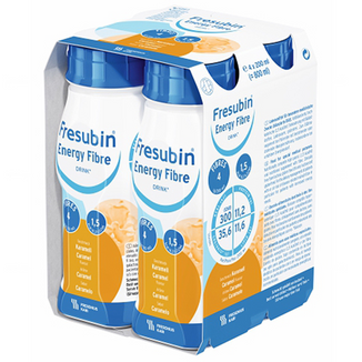 Fresubin Energy Fibre Drink, preparat odżywczy, smak karmelowy, 4 x 200 ml - zdjęcie produktu