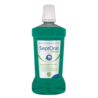 SeptOral Natura, płyn do płukania jamy ustnej, bez alkoholu, 500 ml - zdjęcie produktu