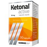Ketonal Active 50 mg, 30 kapsułek twardych USZKODZONE OPAKOWANIE - miniaturka zdjęcia produktu