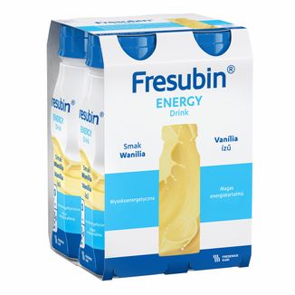 Fresubin Energy Drink, preparat odżywczy, smak waniliowy, 4 x 200 ml USZKODZONE OPAKOWANIE - zdjęcie produktu
