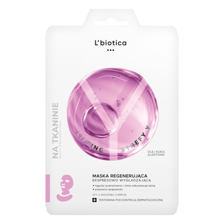 L'Biotica Lifting Strefy Y, regenerująca maska do twarzy, ekspresowo wygładzająca, 1 sztuka - zdjęcie produktu