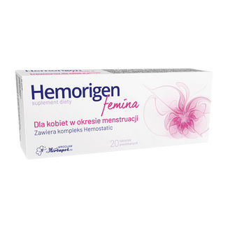 Hemorigen Femina, 20 tabletek powlekanych - zdjęcie produktu