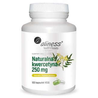 Aliness Naturalna kwercetyna 250 mg, 100 kapsułek vege - zdjęcie produktu