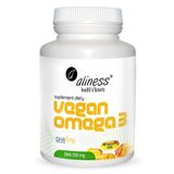 Aliness Vegan Omega 3 DHA 250 mg, 60 kapsułek vege - miniaturka zdjęcia produktu