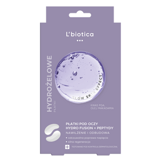 L'Biotica, hydrożelowe płatki pod oczy z peptydami, 2 sztuki - zdjęcie produktu