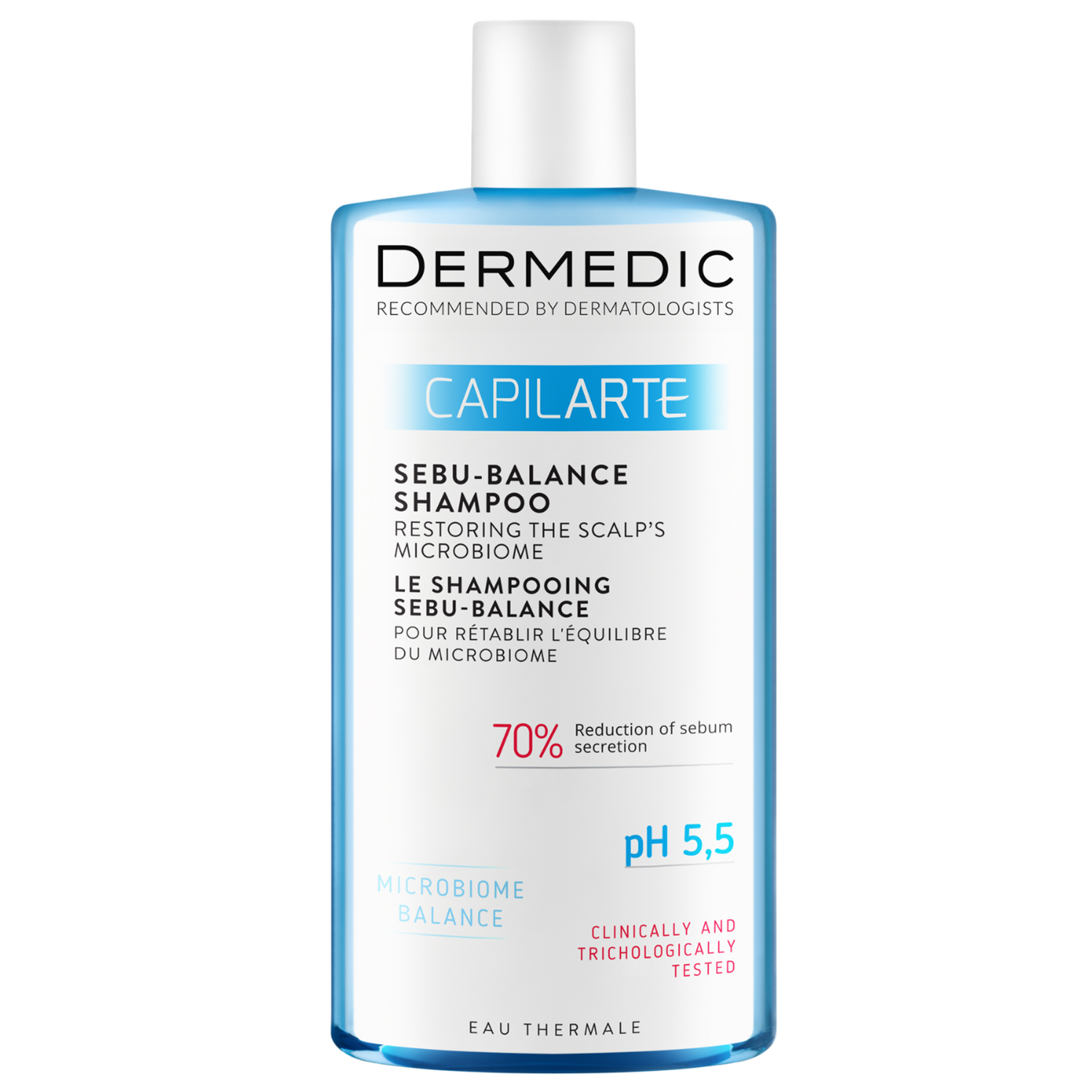 Dermedic Dermedic Capilarte Sebu-Balance, szampon przywracający równowagę, do włosów przetłuszczających się, 300 ml