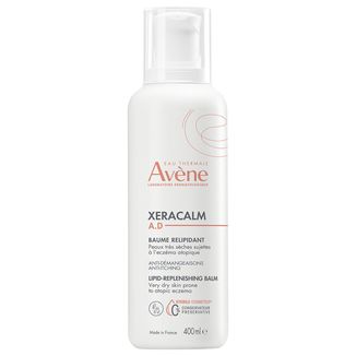 Avene XeraCalm A.D, balsam uzupełniający lipidy do twarzy i ciała, skóra bardzo sucha, atopowa i swędząca, 400 ml USZKODZONE OPAKOWANIE - zdjęcie produktu