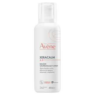 Avene XeraCalm A.D, balsam uzupełniający lipidy do twarzy i ciała, skóra bardzo sucha, atopowa i swędząca, 400 ml USZKODZONE OPAKOWANIE - zdjęcie produktu