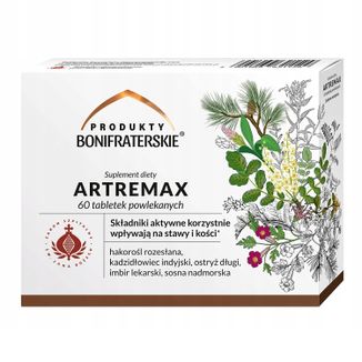 Produkty Bonifraterskie Artremax, 60 tabletek powlekanych - zdjęcie produktu