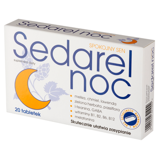 Sedarel Noc, 20 tabletek - zdjęcie produktu