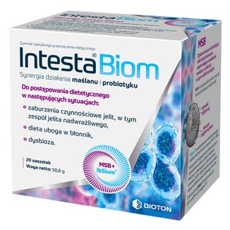 Intesta Biom, 20 saszetek USZKODZONE OPAKOWANIE Intesta Biom, 20 saszetek USZKODZONE OPAKOWANIE - zdjęcie produktu