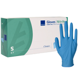 Abena, rękawice nitrylowe, niejałowe, bezpudrowe, niebieskie, rozmiar S, 100 sztuk USZKODZONE OPAKOWANIE - miniaturka zdjęcia produktu