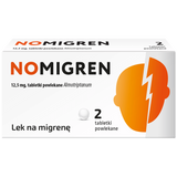 Nomigren 12,5 mg, 2 tabletki powlekane - miniaturka zdjęcia produktu