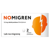Nomigren 12,5 mg, 2 tabletki powlekane - miniaturka zdjęcia produktu