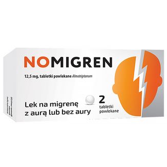 Nomigren 12,5 mg, 2 tabletki powlekane - zdjęcie produktu