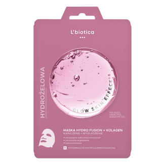 L'Biotica, hydrożelowa maska do twarzy z kolagenem, 1 sztuka - zdjęcie produktu