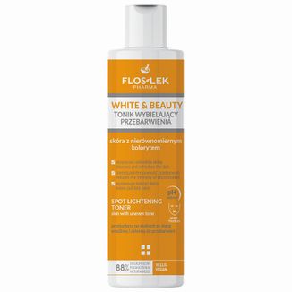 Floslek Pharma White & Beauty, tonik wybielający przebarwienia, 225 ml - zdjęcie produktu