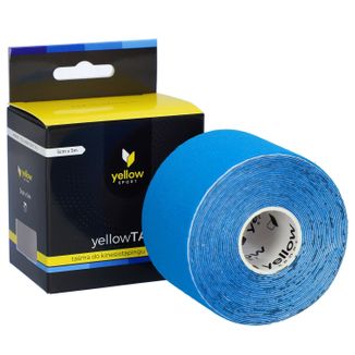 YellowSport YellowTape, taśma do kinesiotapingu, niebieska, 5 cm x 5 m - zdjęcie produktu