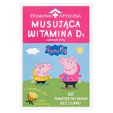 Musująca Witamina D3 Świnka Peppa, od 3 lat, smak ananasowy, 60 tabletek do ssania - miniaturka zdjęcia produktu