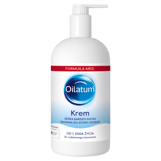 Oilatum Formuła Med krem, skóra sucha, bardzo sucha, skłonna do atopii i alergii, od 1 dnia życia, 300 ml KRÓTKA DATA - zdjęcie produktu