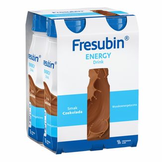 Fresubin Energy Drink, preparat odżywczy, smak czekoladowy, 4 x 200 ml Fresubin Energy Drink, preparat odżywczy, smak czekoladowy, 4 x 200 ml - zdjęcie produktu