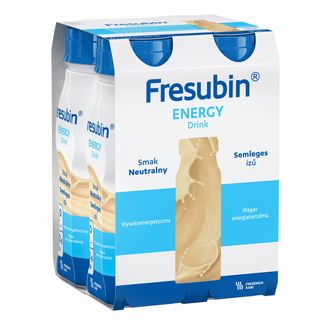 Fresubin Energy Drink, preparat odżywczy, smak naturalny, 4 x 200 ml Fresubin Energy Drink, preparat odżywczy, smak naturalny, 4 x 200 ml - zdjęcie produktu