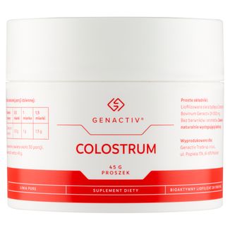 Genactiv Colostrum, proszek, 45 g - zdjęcie produktu