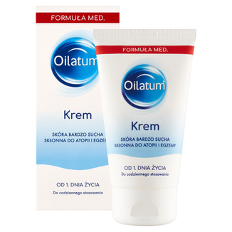 Oilatum Formuła Med krem, skóra sucha, bardzo sucha, skłonna do atopii i alergii, od 1 dnia życia, 150 g - zdjęcie produktu