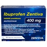 Ibuprofen Zentiva 400 mg, 20 tabletek - miniaturka zdjęcia produktu