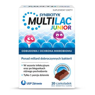Multilac Junior Synbiotyk, 20 sztuk USZKODZONE OPAKOWANIE - zdjęcie produktu