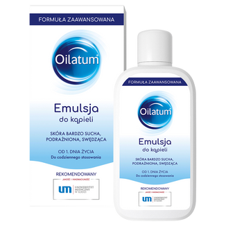 Oilatum Formuła Zaawansowana, emulsja do kąpieli, od 1 dnia życia, 400 ml KRÓTKA DATA - zdjęcie produktu