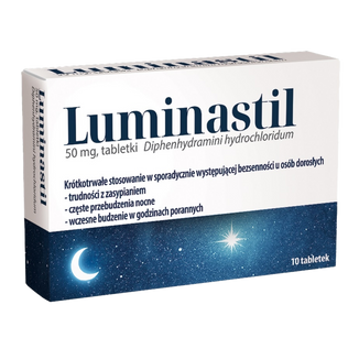 Luminastil 50 mg, 10 tabletek USZKODZONE OPAKOWANIE - zdjęcie produktu