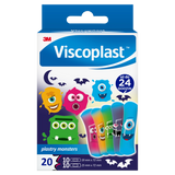 Viscoplast Plastry Dziecięce, Monsters, 2 rozmiary, 20 sztuk - miniaturka zdjęcia produktu