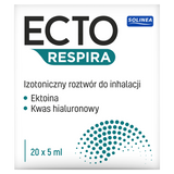 Ecto Respira, izotoniczny roztwór do inhalacji, 5 ml x 20 ampułek - miniaturka zdjęcia produktu