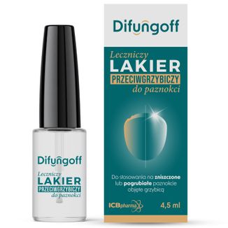 Difungoff, leczniczy lakier przeciwgrzybiczy do paznokci, 4,5 ml - zdjęcie produktu