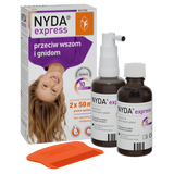 Zestaw Nyda Express, aerozol przeciw wszom i gnidom, 2 x 50 ml USZKODZONE OPAKOWANIE - miniaturka zdjęcia produktu