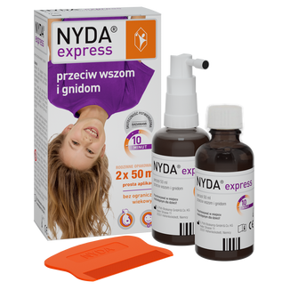 Zestaw Nyda Express, aerozol przeciw wszom i gnidom, 2 x 50 ml - zdjęcie produktu