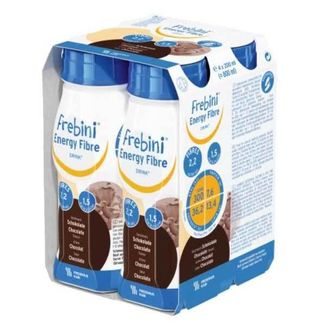 Frebini Energy Fibre Drink, preparat odżywczy dla dzieci 1-12 lat, smak czekoladowy, 4 x 200 ml - zdjęcie produktu