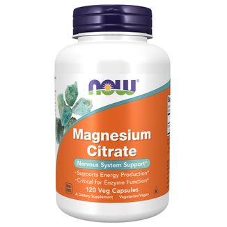 Now Foods Magnesium Citrate, cytrynian magnezu, 120 kapsułek - zdjęcie produktu