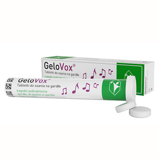 GeloVox, tabletki do ssania na gardło, smak czarnego bzu, 20 sztuk - zdjęcie produktu