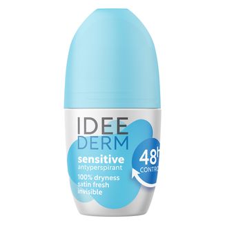 Idee Derm, antyperspirant roll-on, sensitive, 48h, 50 ml - zdjęcie produktu