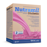 Olimp Nutramil Complex Diabetic, smak owoców leśnych, 6 saszetek - miniaturka zdjęcia produktu