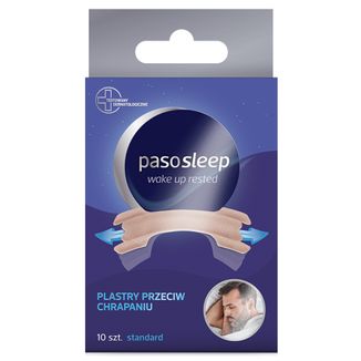 Pasosleep Wake Up Rested, plastry przeciw chrapaniu, standard, 10 sztuk - zdjęcie produktu