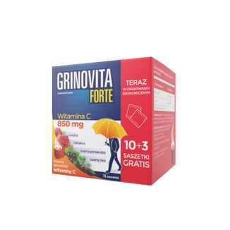 Grinovita Forte, 10 saszetek + 3 saszetki gratis USZKODZONE OPAKOWANIE - zdjęcie produktu