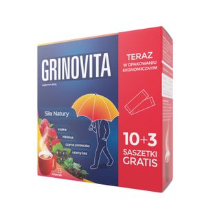 Grinovita, 10 saszetek + 3 saszetki gratis USZKODZONE OPAKOWANIE - zdjęcie produktu