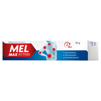 Mel Max Actigel 20 mg/g, żel, 50 g - zdjęcie produktu