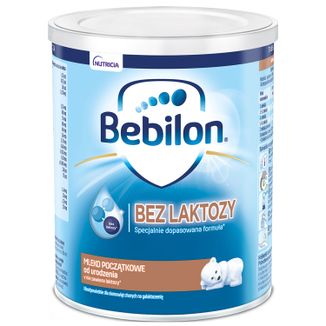 Bebilon Bez Laktozy, mleko początkowe, od urodzenia, 400 g USZKODZONE OPAKOWANIE - zdjęcie produktu