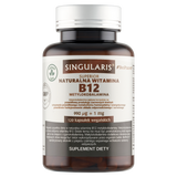 Singularis Superior Naturalna Witamina B12 Metylokobalamin 990 µg + 1 mg BioPerine, 120 kapsułek - miniaturka zdjęcia produktu