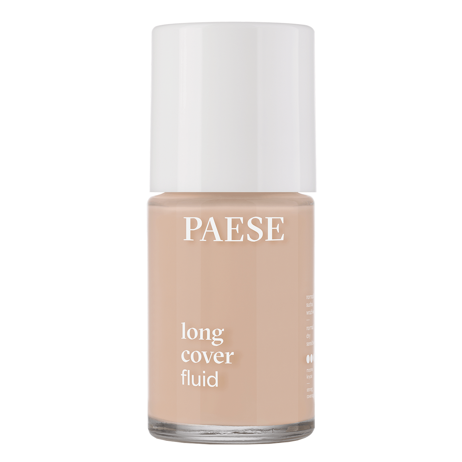 Paese Paese Long Cover Fluid 02 Naturalny, podkład kryjący, 30 ml