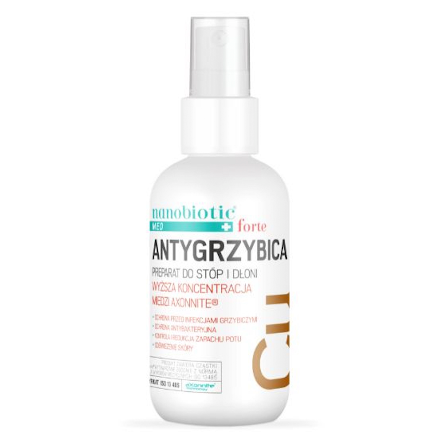 Nanobiotic Nanobiotic Med Copper Antygrzybica Forte, Präparat für die Füße und Hände, 75 ml — Inhaltsstoffe und Bewertung